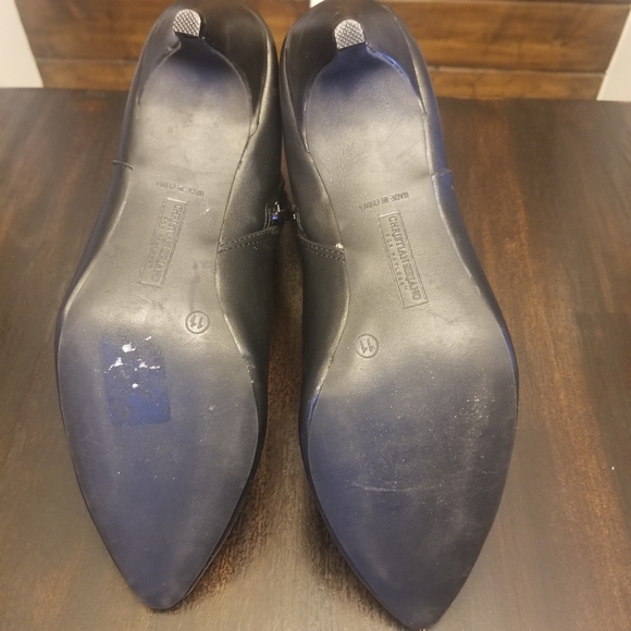 Black Christian Siriano Heeled Boots - Picture 4 of 5